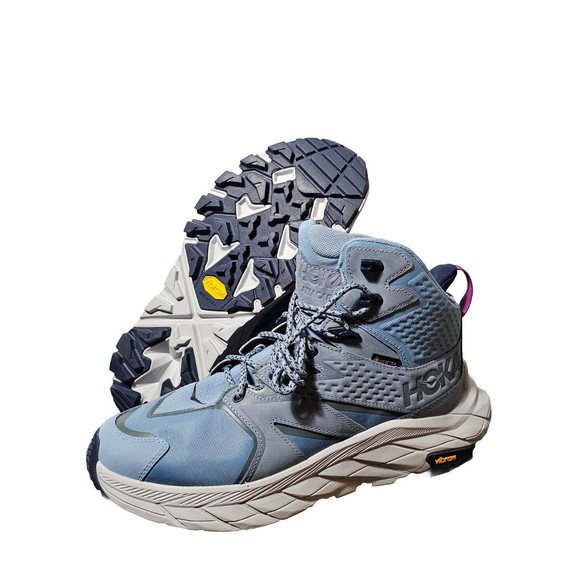 New Hoka One Womens Anacapa Mid GTX GoreTex Hiking Boot Shoes Size 9.5 B Blue - Picture 1 of 11